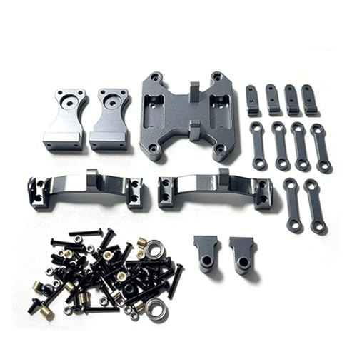 WENH Metall Balance Chassis Bord Wippe Kit for B16 B36 1/16 RC Auto Upgrade Teile Geändert Zubehör(Dark Grey) von WENH