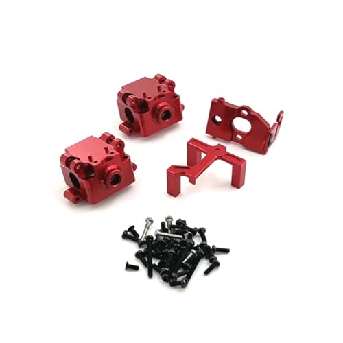 WENH Metall-Upgrade, Getriebe, Motorbasis, Lenkgetriebebasis, for 1/28 284161 284010 284131 K989 K969 K979 P929 RC-Autoteile(Red) von WENH