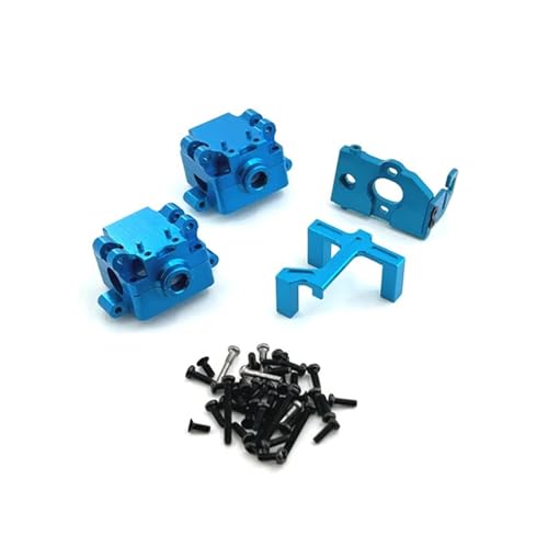 WENH Metall-Upgrade, Getriebe, Motorbasis, Lenkgetriebebasis, for 1/28 284161 284010 284131 K989 K969 K979 P929 RC-Autoteile(Sky Blue) von WENH