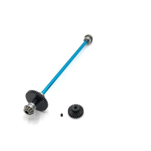 WENH Metall Upgrade 27T Motor Getriebe Zentrale Antriebswelle Montage for 1/14 144010 144001 144002 RC Auto Teile(Blue) von WENH