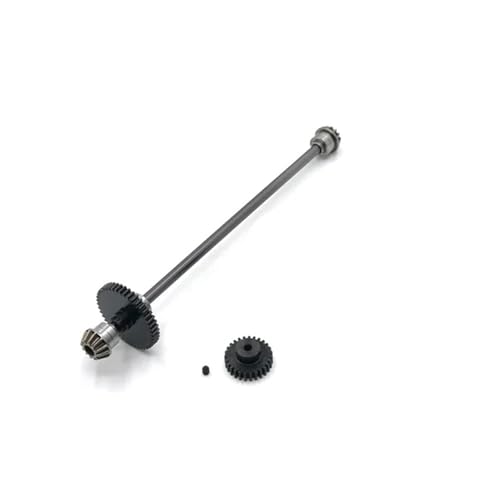 WENH Metall Upgrade 27T Motor Getriebe Zentrale Antriebswelle Montage for 1/14 144010 144001 144002 RC Auto Teile(Dark Grey) von WENH