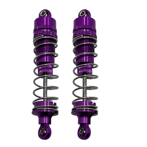 WENH Metall-Upgrade-Hydraulikstoßdämpfer vorne und hinten, for 1/10 R1001 R1002 R1003 RC-Autoteile(Purple) von WENH