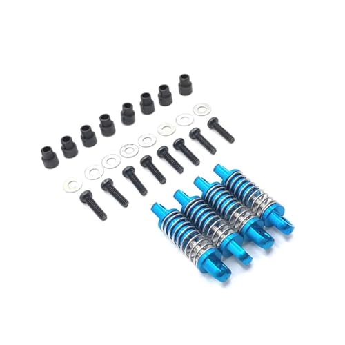 WENH Metall Upgrade Stoßdämpfer for 1/28 284131 K969 K979 K989 K999 P929 P939 RC Auto Teile(Blue) von WENH