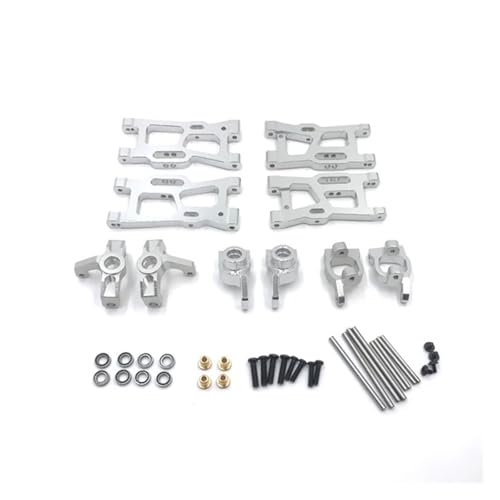 WENH Metall-Upgrades, Schwenkarm-Lenkbecherlager, 6er-Pack for 144010 144001 144002 124016 124017 124018 124019 RC-Autoteile(White) von WENH