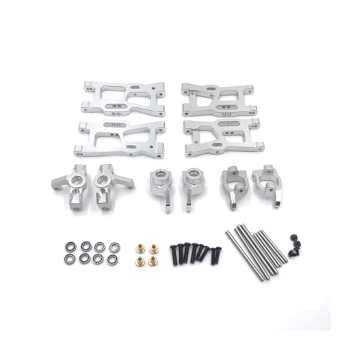 WENH Metall-Upgrades Schwingarm-Lenkschalenlager 6er-Pack for 144010 144001 144002 124016 124017 124018 124019 RC-Autoteile (Color : White) von WENH