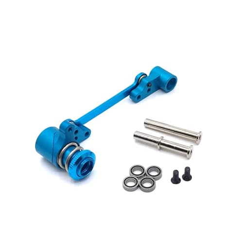 WENH Upgrade Metall Lenkung Montage for 144010 144001 144002 124016 127017 124018 124019 1/14 RC Auto Teile(Blue) von WENH