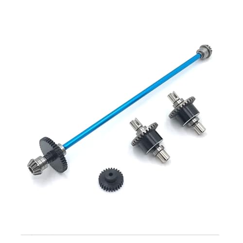 WENH for 1/12 124017-16-18-19 124010RC Auto Metall Upgrade Teile Differential Zentrale Shift Montage Motor Zähne Reduktion Getriebe(Blue) von WENH