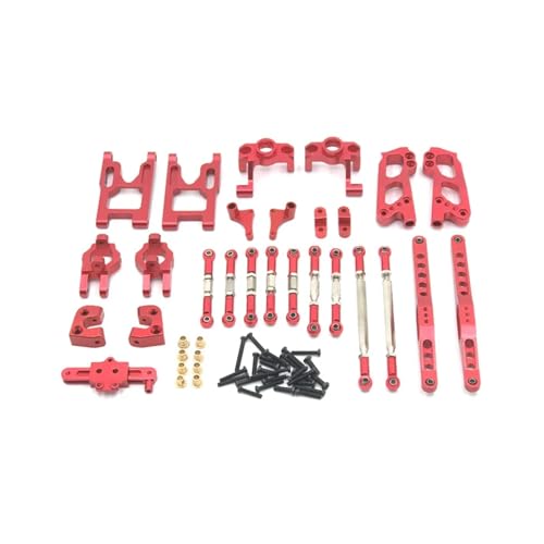 WENH for 1/12 12423 12427 12428 RC Autozubehör Metall Upgrade Set von 10 Anzug Upgrades Teile Zubehör(Red) von WENH