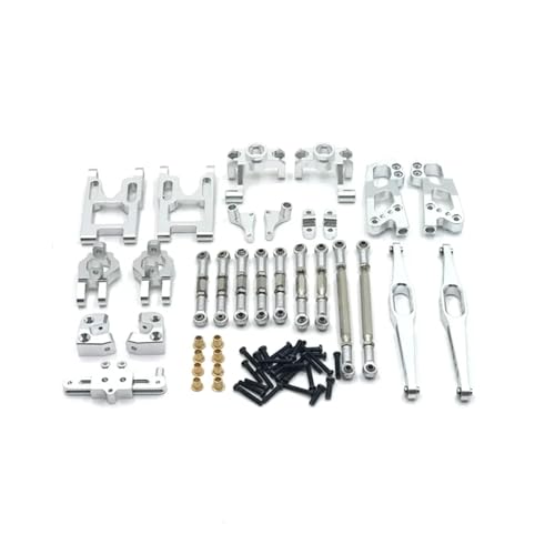 WENH for 1/12 12423 12427 12428 RC Autozubehör Metall Upgrade Set von 10 Anzug Upgrades Teile Zubehör(Silver) von WENH