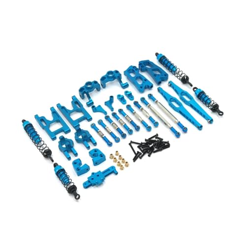 WENH for 12427 12428 12423 FY-03 1/12RC Auto Metall Verbesserte Ersatzteile, Lenkung Tasse, Schaukel Arm, Körper Stange, Stoßdämpfer, Etc(Blue) von WENH