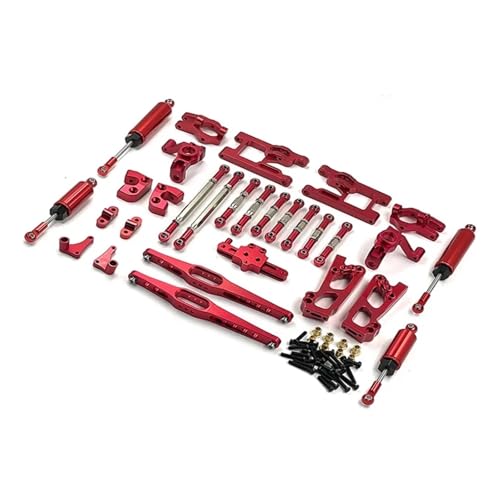 WENH for 12427 12428 12423 FY01 02 03 Fernbedienung Auto Upgrade Zubehör Metall Upgrade 12 Stück Set Teile(Red) von WENH