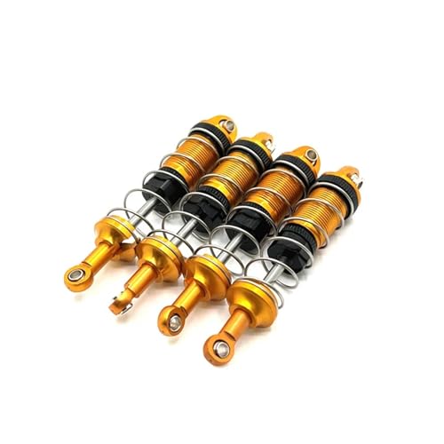 WENH for 16207 16208 16209 16210 H16BM H16 H16PL 1/16 RC Auto Metall Upgrade Teile Vorne Und Hinten Stoßdämpfer(Golden) von WENH