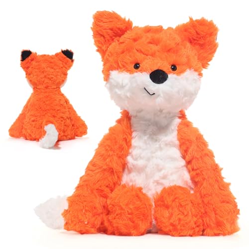 WENHYXG Fox Plüsch Spielzeug, Kinderpuppe Kuscheltier Puppe Animal Plüschtier, Spielzeug Plüschpuppe für Kinder Erwachsene Weihnachten Geburtstag Geschenk 24cm von WENHYXG