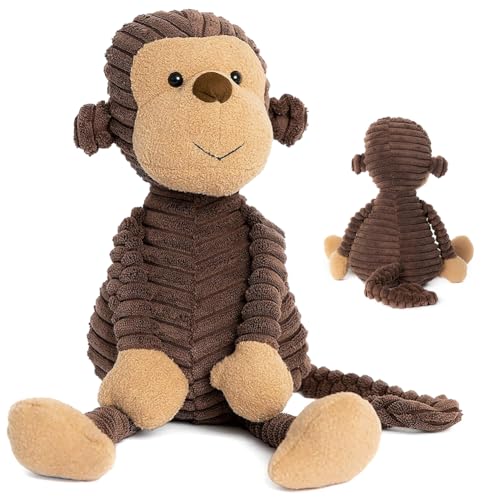 WENHYXG Monkey Plüsch Spielzeug, Kinderpuppe Kuscheltier Puppe Monkey Plüschtier, Spielzeug Plüschpuppe für Kinder Erwachsene Weihnachten Geburtstag Geschenk 16.5 Inches von WENHYXG