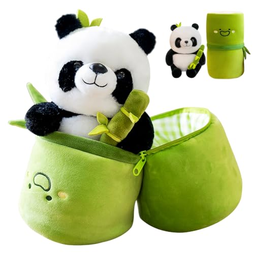 WENHYXG Panda Plüsch Spielzeug, Kinderpuppe Kuscheltier Puppe Panda Plüschtier, Spielzeug Plüschpuppe für Kinder Erwachsene Weihnachten Geburtstag Geschenk 25cm von WENHYXG