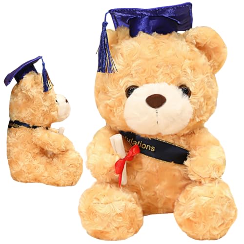 WENHYXG Teddy Plüschbär, Teddybär Plüsch Kuscheltier Puppe Stofftiere Spielzeug Kuscheltier Bär Plüschtier Teddybär Plüschteddy Kuscheltier Plüsch Teddybär für Geburtstag Absolvent Geschenk (23cm) von WENHYXG