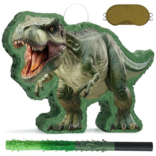 WERNNSAI Dinosaurier Pinata – Dino Geburtstag Pinata Deko Junge Kinder Tyrannosaurus Rex Piñata mit Augenbinde Stab Dinosaurier Geburtstagsparty Dekoration Lustige Kindergeburtstag Karneval Spiele WERNNSAI Dinosaurier Pinata – Dino Geburtstag Pinata Deko Junge Kinder Tyrannosaurus Rex Piñata mit Augenbinde Stab Dinosaurier Geburtstagsparty Dekoration Lustige Kindergeburtstag Karneval Spiele von WERNNSAI