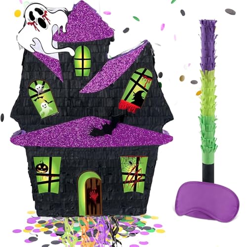 WERNNSAI Halloween Pinata – Halloween Spukhaus Piñata Deko Kinder Erwachsene Junge Spukhaus Piñata mit Augenmaske Stab Glitzer Quasten Oktober Halloweendeko Gruselparty Geschenk Süßigkeitenspiel WERNNSAI Halloween Pinata – Halloween Spukhaus Piñata Deko Kinder Erwachsene Junge Spukhaus Piñata mit Augenmaske Stab Glitzer Quasten Oktober Halloweendeko Gruselparty Geschenk Süßigkeitenspiel von WERNNSAI