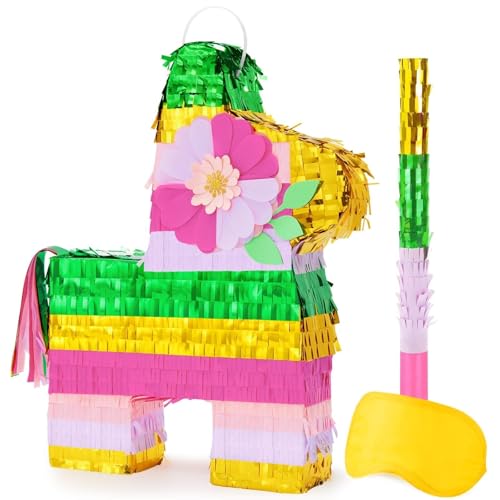 WERNNSAI Pinata Esel – Alpaka Piñata Deko Kinder Regenbogen Esel Pinata mit Augenmaske Stab Geburtstagsparty Karneval Dekoration Kindergeburtstag Lama Süßigkeitenspiel Mexiko Pferd Piñata WERNNSAI Pinata Esel – Alpaka Piñata Deko Kinder Regenbogen Esel Pinata mit Augenmaske Stab Geburtstagsparty Karneval Dekoration Kindergeburtstag Lama Süßigkeitenspiel Mexiko Pferd Piñata von WERNNSAI