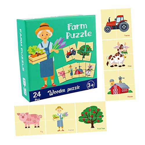 1 Satz Kognitives Rätsel Der Erleuchtung Lernspielzeug Lustige Puzzlespielzeuge Kleinkind-Puzzle Kleinkindspielzeug Kinderrätsel Im Alter Von 3-5 Jahren Tierspielzeug Holz Colorful WESIEVYA von WESIEVYA