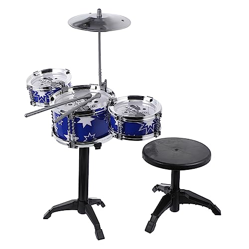 1 Satz Schlagzeug-Spielzeug Kinder Spielset Kindertrommel Trommelspielzeug Für Kinder Musikalisches Trommelspielzeug Jazz-Drum-Spielzeug Musikalische Trommel Spielzeug Abs WESIEVYA von WESIEVYA