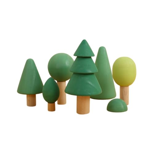 WESIEVYA 1 Satz Waldbausteine ​​Spielzeug Baumbauspielzeug Kinderpuzzle Dorfbäume Kinder bausteine Building Blocks for Kinder-Intelligenz-Puzzle-Spielzeug Holzpuzzle für Kinder von WESIEVYA