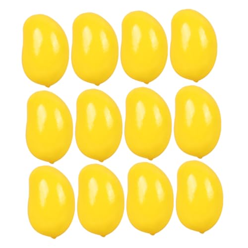 30St Minifrüchte kunstobst künstliche früchte Kreatives Spielzeug bastel Material puppenhauszubehör Simulation Mangos Miniatur gefälschte Mini-Mangos Foto-Requisite Schaum Yellow WESIEVYA von WESIEVYA