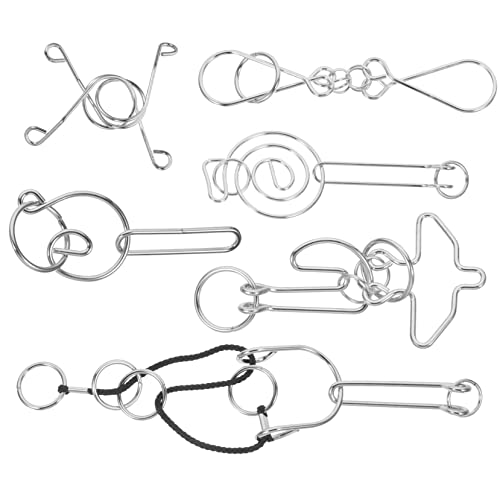 6St Minsuo 3D-Puzzle Spielzeug entriegeln lustige Denksportaufgaben Kinder verriegeln Spielzeug für Kinder kinderspielzeug Denksportaufgaben aus Metall Metallschnalle testen WESIEVYA von WESIEVYA