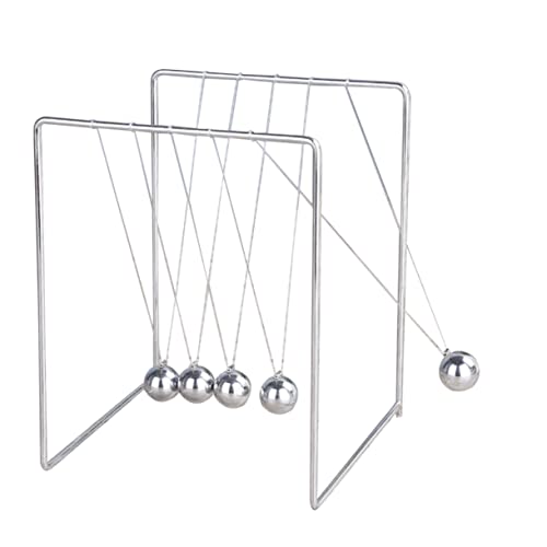 Desktop schmücken für jucarii pentru copii Schreibtischspielzeug metallkugel kinderknallzeug zappeln Platz Ball Dynamik-Experiment-Tool Newton-Schmuck Silver WESIEVYA von WESIEVYA