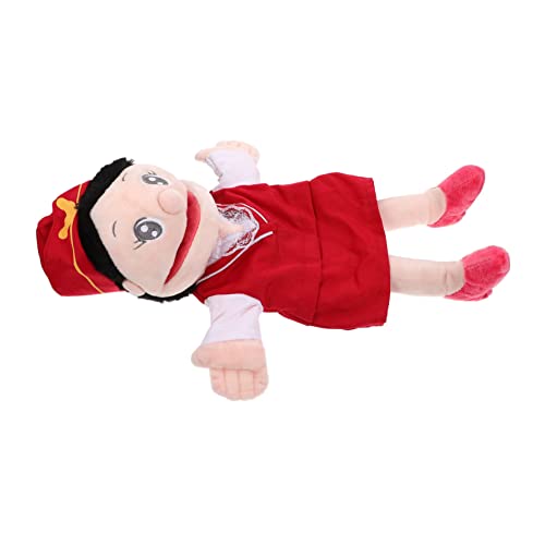 WESIEVYA Handpuppe Plüschpuppe Fingerpuppen Spielzeug Kreatives Fingerspielzeug -plüschtier Dekorative Fingerpuppe Plüsch Plüschspielzeug Für Babys Superweicher Stoff Rot von WESIEVYA