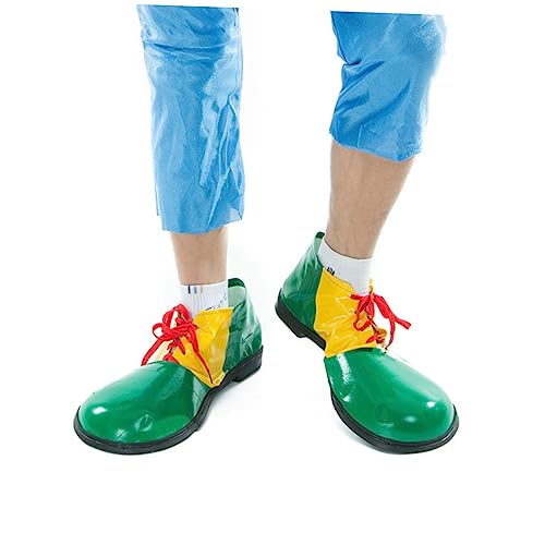 WESIEVYA 1 Paar Grüne Halloween Clown Schuhe Stiefel Für Unisex Erwachsene Comedy Kostüm Zubehör Für Partys Und Events Lustige Kostümschuhe Für Karneval Und Fasching von WESIEVYA