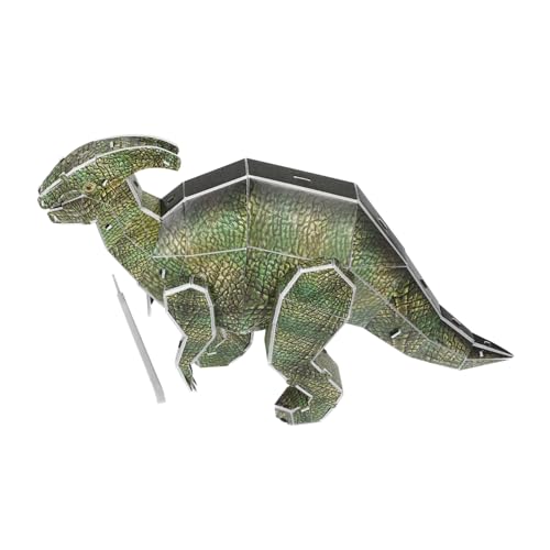 WESIEVYA 1 Satz 39 Dinosaurier-Puzzle Kinder Spielset Kinder-Puzzle-Spielzeug Montagerätsel 3D-tierpuzzle Lernspielzeug Für Kinder Puzzle-Spielzeug Für Kinder DIY Puzzles Papier Green von WESIEVYA