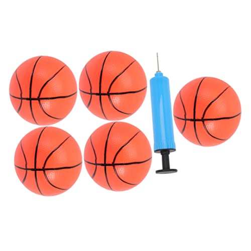 WESIEVYA 1 Satz Aufblasbarer Basketball Mini-basketballkorb Hüpfbälle Masse Mini-wasserbälle Sommerschmuck Mini- Basketball Für Kinder Aufblasbares Basketballspielzeug Metall von WESIEVYA