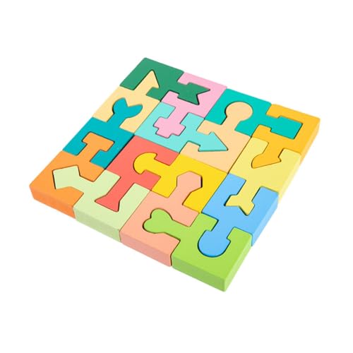 WESIEVYA 1 Satz Bausteine ​​Puzzle Früherziehungsspielzeug Vorschulrätsel Kinder rätsel Spielzeug für Kinder jucarii pentru copii kreatives Holzspielzeug pädagogisches Spielzeug von WESIEVYA