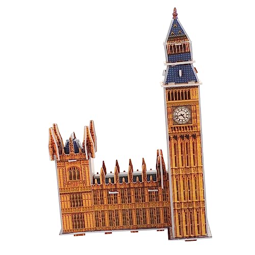 WESIEVYA 1 Satz Big Ben-Puzzle Rätsel Für Kinder Denksportaufgaben 3D-Puzzles Für Erwachsene Kinderpuzzle Architekturrätsel 3D-Puzzle Für Kinder Im Alter Von 12 Bis 14 Jahren Papier von WESIEVYA