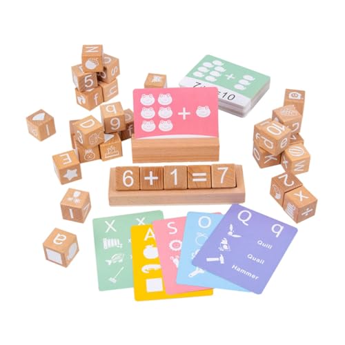 WESIEVYA 1 Satz Blöcke Spielzeug Stiel Lernblöcke Rayan Spielzeug Für Kinder Blockbuchstaben Alphabet Kinder Tylonal 123 Blöcke Spielzeug Alphabet Buchstabenblöcke Kinderspielzeug Khaki von WESIEVYA