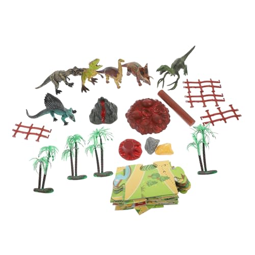 WESIEVYA 1 Satz Dinosaurier-Spielzeug Kinderteppiche Jungen Kinderspielzeug Kognitives Spielzeug Für Kinder Teppiche Aus Tierhaut Mini-Dinosaurier-Modelle Teppich Für Green Stoff von WESIEVYA