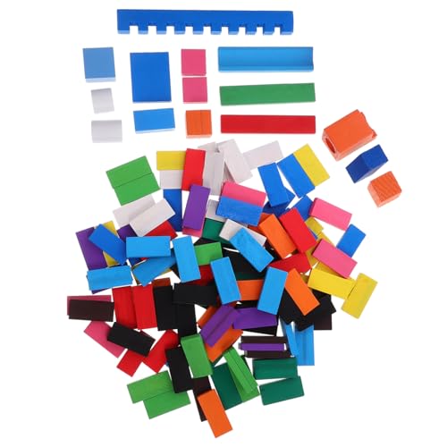 WESIEVYA Spielzeug Kinder 1 Satz Domino- Bausteine Spielsachen Bauklötze Spielzeuge Kinderspielzeug Domino-Clip Domino-brettspiel Domino Liefert Kinderaccessoire Domino-Block Holz Bausteine Kinder von WESIEVYA