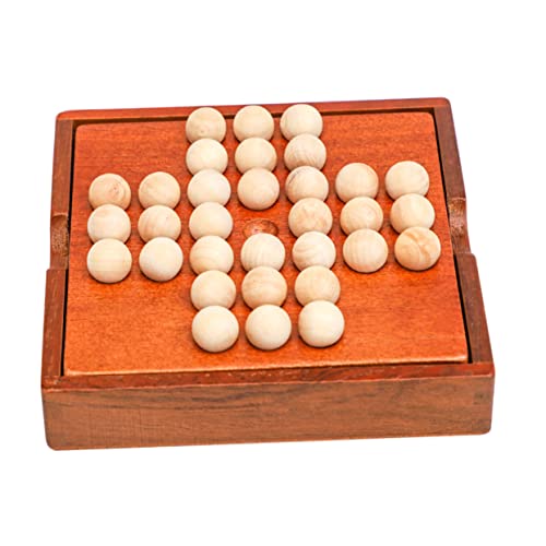 WESIEVYA 1 Satz Einzelnes Edles Schach Kinder Spielset Lustiges Kinderspielzeug Brettspiel Für Kinder Chinesisches Schach Schachbrett-familienspiele Brown Hölzern von WESIEVYA