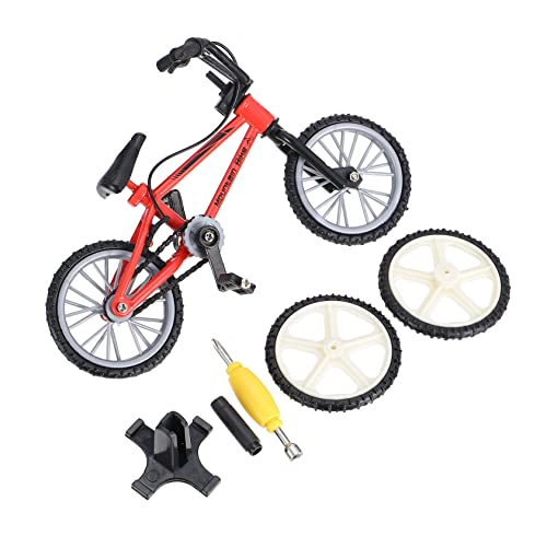 WESIEVYA 1 Satz Fingerrad Mini-sportrad Mini-Fahrrad Fingerspielzeug Minisport Wackelt Mit Spielzeug Fahrradspielzeug Schaukelspielzeug Mini Fahrrad Spielzeug Puzzle-Spielzeug Plastik Rot von WESIEVYA