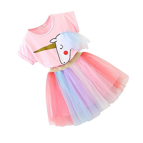 WESIEVYA 1 Satz Geburtstagsoutfit Für ädchen Einhorn-tutu-kleid Cosplay-kleidung Rosa von WESIEVYA