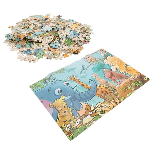 WESIEVYA 1 Satz Holzpuzzle für Erwachsene Kinder Puzzle kinderpuzzle geburtstagsmitgebsl + Schuhband Rätsel Kinderspielzeug Puzzle-Spielzeug für Kinder Party Puzzles Spielzeug Papier von WESIEVYA