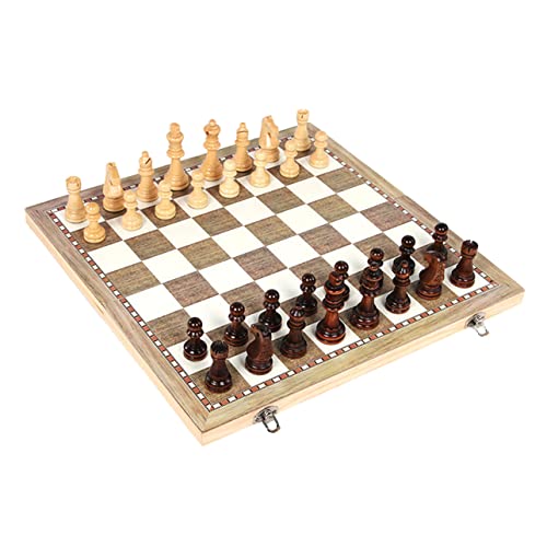 WESIEVYA 1 Satz Internationales Schach tragbares Schachbrettspiel Internationales Kinderschach Schach Spielzeug Kinder schachspiel schachcomputer Chess Holz Schach Faltschach aus Holz von WESIEVYA