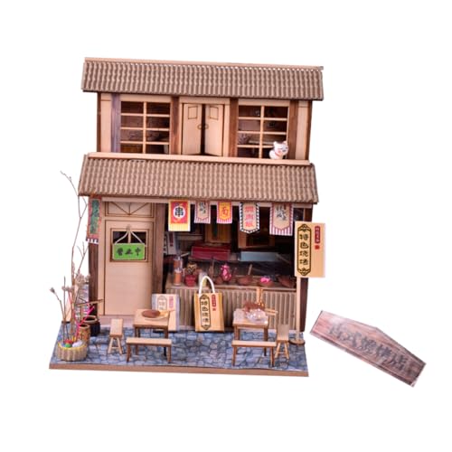 WESIEVYA 1 Satz Kabinenmodell Miniatursachen Lernspielzeug Für Kinder Puppenhaus Im Stil Früherziehungsspielzeug Puppenzubehör Puzzle-Spielzeug Für Kinder Kinderpuzzle Holz Brown von WESIEVYA