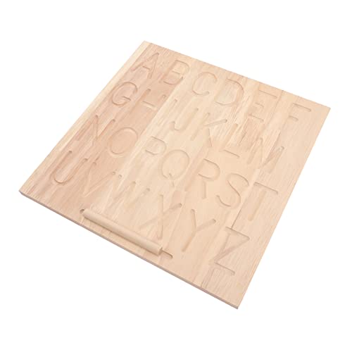 WESIEVYA 1 Satz Kalligrafietafel aus Holz pädagogisches Tool zum Nachzeichnen von Buchstaben Alphabet-Trace-Board Übungsbrett für Buchstaben Zeichenbrett für Buchstaben von WESIEVYA