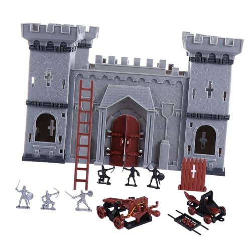 WESIEVYA 1 Satz Modell Spielzeug Mittelalterliches Burgspielset Schloss Soldaten Modell Soldaten Figur Sandburg Spielzeug Modell Burgsoldaten Selber Bauen Mini-actionfiguren Plastik von WESIEVYA