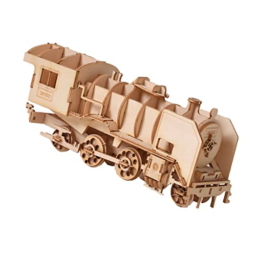 WESIEVYA 1 Satz Modelleisenbahn aus Holz für Jungen zabawki stymulujące rozwój Educational Toys mechanische Rätsel 3D-Puzzle für Jugendliche 3D-Puzzles für Kinder Holzpuzzles für Kinder von WESIEVYA