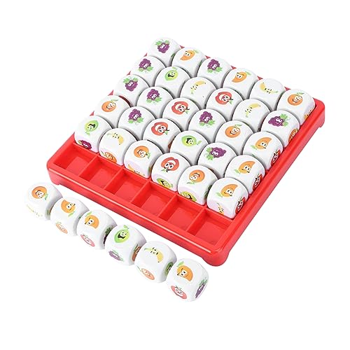 WESIEVYA 1 Satz Obst-Sudoku-Spiel Obst-Puzzle-Brett Sudoku im Fruchtstil Sudoku Schach Kinder Party für Kinder knobelspiele für Kinder Brettspiel Spielzeug Sudoku-Schach Plastik von WESIEVYA