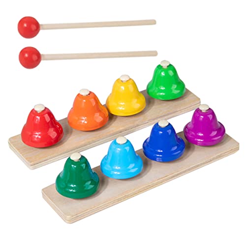 WESIEVYA 1 Satz Oktavglocke Xylophon-Spielzeug Für Kinder Xylophon Musikspielzeug Orff-Instrumente Ton Glocke Orff-Glocken Kinderglocken Xylophon Schlagglocke Handglocken Metall Colorful von WESIEVYA