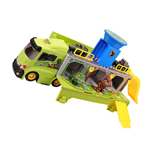 WESIEVYA 1 Satz Spielzeugauto Spielzeuglastwagen Schienenspielzeug Mini-Automodell Kinderauto interaktives Spielzeug kinderspielzeug Kinder Indoor-Spielzeug Dinosaurier-Trucks Plastik Green von WESIEVYA